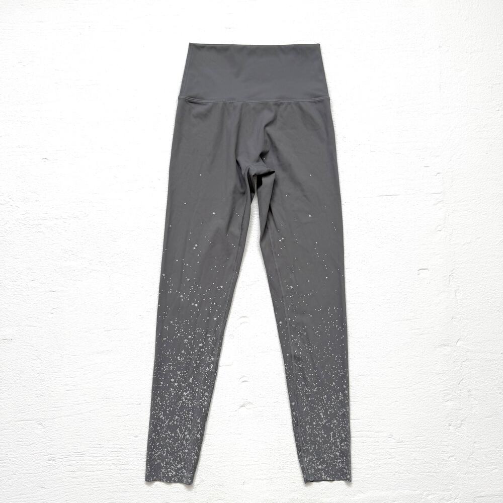 Aerie Chill Play Move Gray Star Splatter Leggings, Size Small